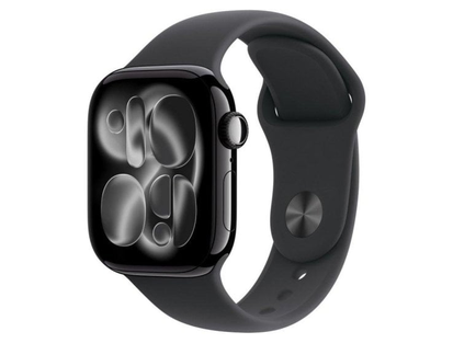 Apple Watch Series 11 GPS + Cellular 42 мм чёрный алюминий, чёрный Sport S/M