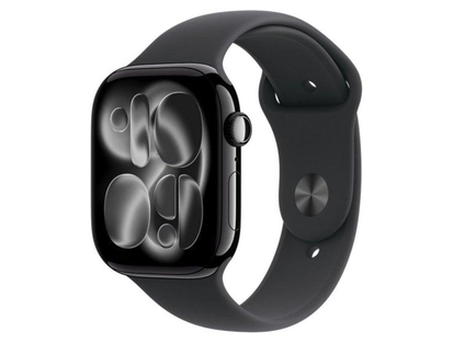 Apple Watch Series 11 GPS + Cellular 46mm алюминий чёрный / ремешок Sport чёрный M/L