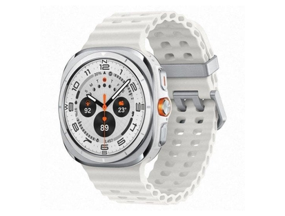 Samsung Galaxy Watch Ultra·47 мм·LTE/GPS·белый титан·белый ремешок