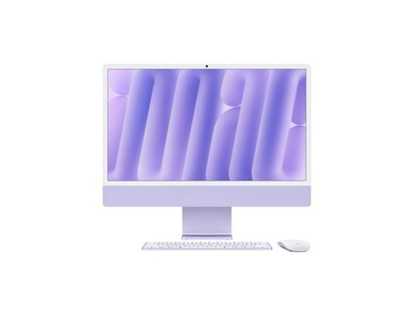 Apple iMac 24" M4 CPU 8/GPU 8, 24 GB, SSD 1 TB, Violeta + Touch ID numérico y Trackpad