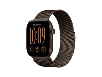 Apple Watch Series 12·46 мм·GPS + Cellular·бронзовый алюминий·бронзовый миланский браслет·M/L