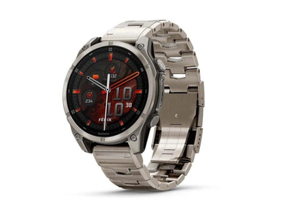 Garmin fēnix 8 AMOLED Sapphire · 47 mm · Bluetooth/GPS · Titanio · Pulsera de titanio · Talla única