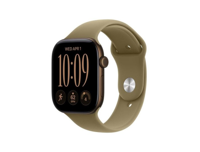 Apple Watch Series 12 GPS 46 мм тёмный бронзовый алюминий, оливковый Sport S/M