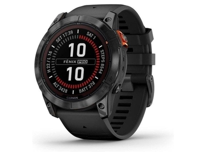 Garmin fēnix 7X Pro Solar GPS NFC 51 mm MIP gris, correa negra