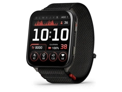 Garmin Venu X1·AMOLED 2 дюйма·GPS/Bluetooth/Wi-Fi·чёрный титан·чёрный нейлон ремешок ComfortFit·32 ГБ