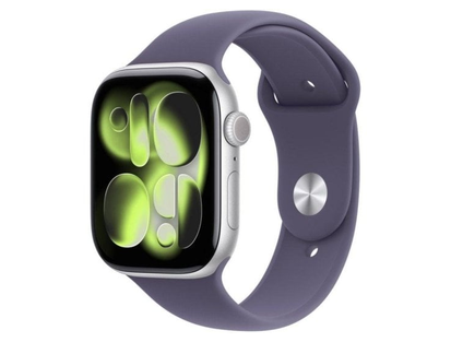 Apple Watch Series 11 GPS + Cellular 46mm алюминий серебристый / ремешок Sport сиреневый туман S/M