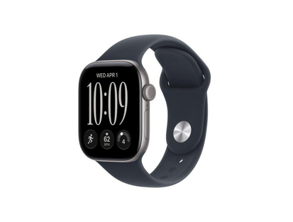 Apple Watch Series 12 GPS 42mm алюминий серый / ремешок Sport тёмно-синий S/M