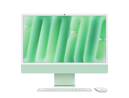 Apple iMac 24" M4 CPU 8/GPU 8, 24 GB, SSD 1 TB, Verde + Touch ID numérico y Trackpad