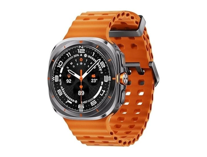 Samsung Galaxy Watch Ultra (2025) LTE 47 мм титан серый, оранжевый ремешок международный