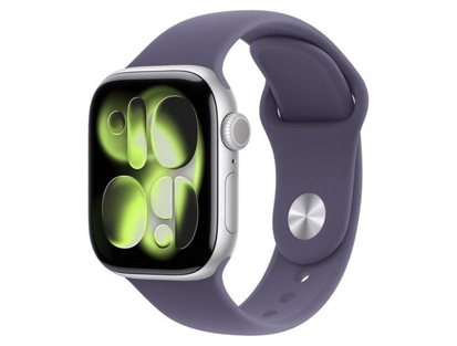 Apple Watch Series 11 GPS + Cellular 42mm алюминий серебристый / ремешок Sport сиреневый туман M/L