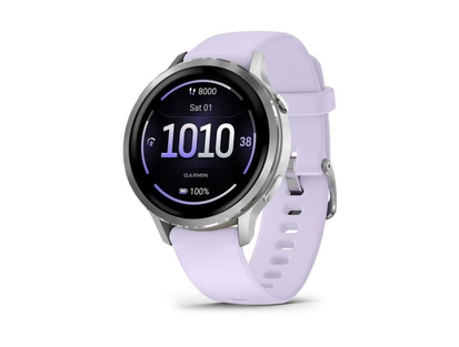 Garmin Venu 4 GPS Bluetooth Wi-Fi 41 мм AMOLED фиолетовый, силикон