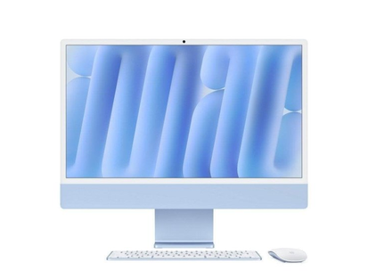 Apple iMac 24" M4 CPU 8/GPU 8, 24 GB, SSD 1 TB, Azul + Touch ID numérico y Trackpad