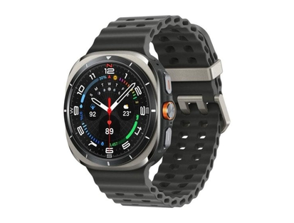 Samsung Galaxy Watch Ultra (2025) LTE 47 мм титан серебристый, чёрный ремешок международный