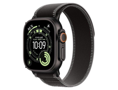 Apple Watch Ultra 3·49 мм·GPS + Cellular·чёрный титан·чёрный/графитовый Trail Loop·S/M
