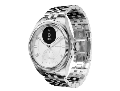 Withings ScanWatch Nova Brilliant·39 мм·Bluetooth/Connected GPS·серую нержавеющую сталь·металлический браслет