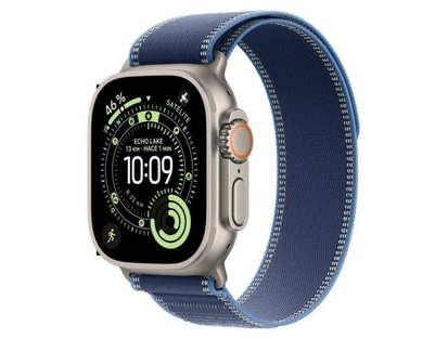 Apple Watch Ultra 3 GPS + Cellular 49 мм натуральный титан, синий/ярко-синий Trail S/M