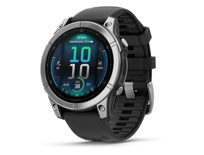Garmin fēnix E 47 мм нержавеющая сталь, чёрный силикон