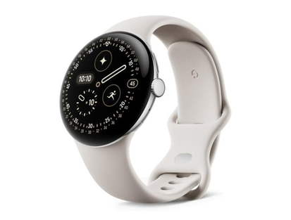 Google Pixel Watch 4 Bluetooth GPS NFC 45 мм AMOLED серебристый/бежевый S/L