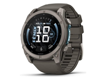Garmin fēnix 9 GPS Bluetooth Wi-Fi 51mm титан / ремешок силикон·серый