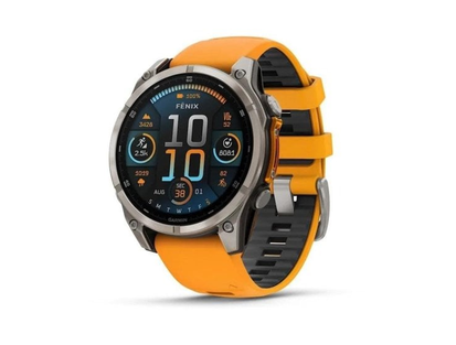 Garmin fēnix 8 GPS WiFi 47mm AMOLED Sapphire Titanio Naranja