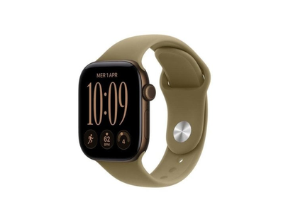 Apple Watch Series 12 GPS 42 мм тёмный бронзовый алюминий, оливковый Sport S/M