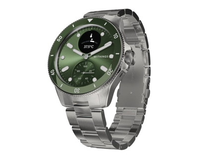 Withings ScanWatch Nova Connected GPS Bluetooth тёмно-зелёный 42mm нержавеющая сталь