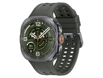 Samsung Galaxy Watch Ultra 2 LTE 47 мм титан серебристый, зелёный ремешок