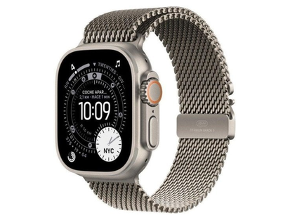 Apple Watch Ultra 3·49 мм·GPS + Cellular·натуральный титан·натуральный титан миланский браслет·L