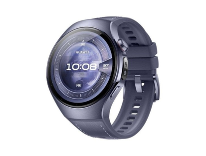 HUAWEI Watch 5·46 мм·Bluetooth/GPS·серый/фиолетовый титан·фиолетовый композитный ремешок