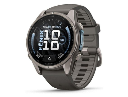 Garmin fēnix 9 GPS Bluetooth Wi-Fi 43 мм титан серый, силикон
