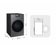 Samsung Wd18db8995bzt2 Washer-Dryer AI Laundry Combo System for Large Loads at Home