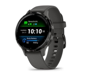 Garmin Venu 3S acciaio grigio 41 mm, silicone grigio